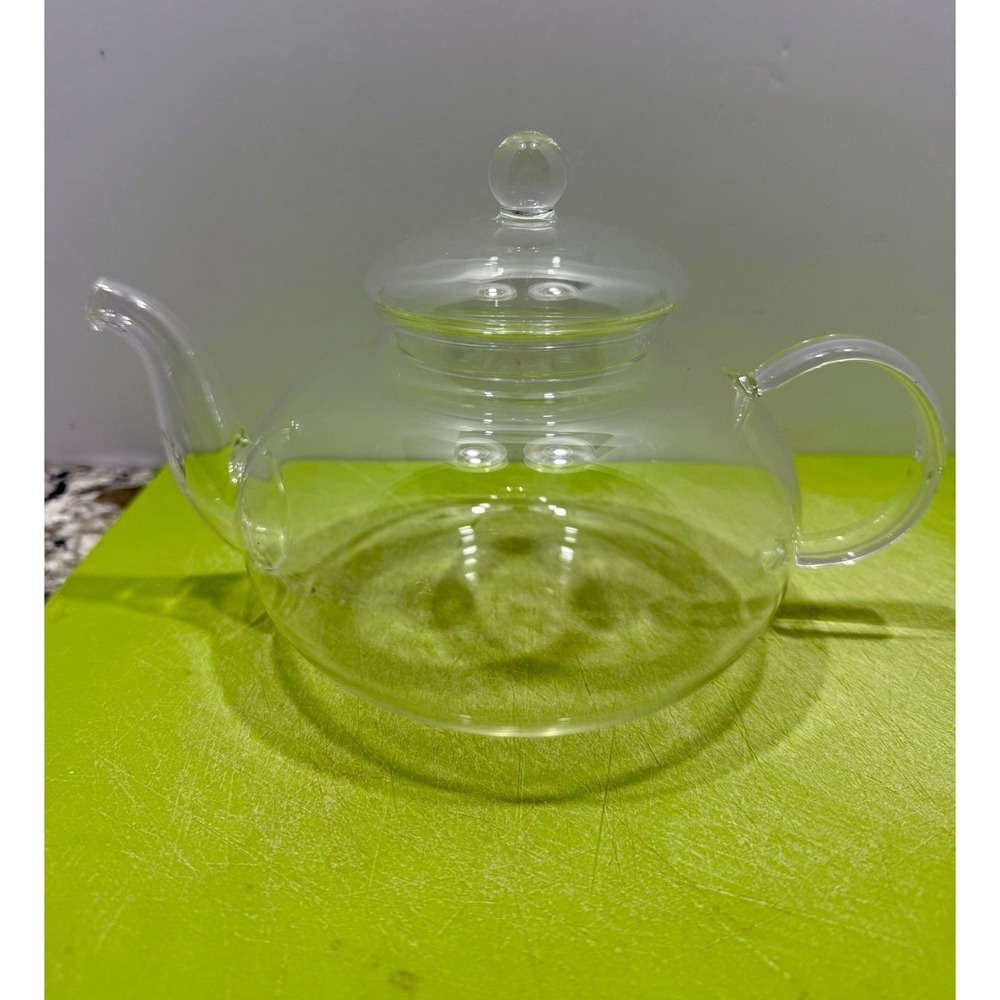 Clear Glass Teapot New w/out Box